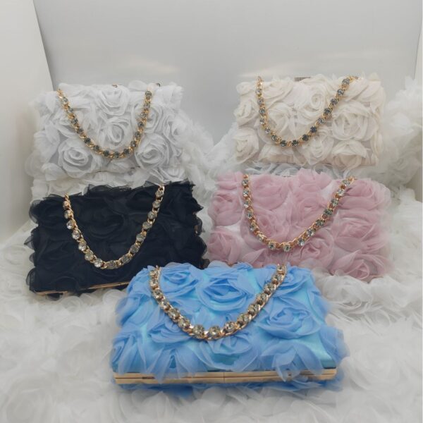 LA- LUXURY CLASSY FLOWER PURSE