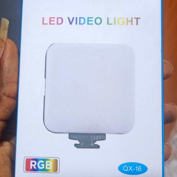 LA - RGB led video light + stand + phone holder + neck