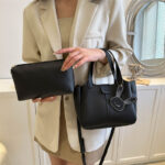 LA- 2PCS FLORA RETRO LEATHER BAG