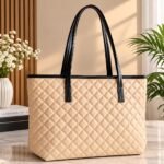 LA- PRETTY LEATHER TOTE bag